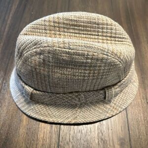 Country Gentleman 100% Wool Patchwork Fedora plaid fedora gentleman’s hat 7.5